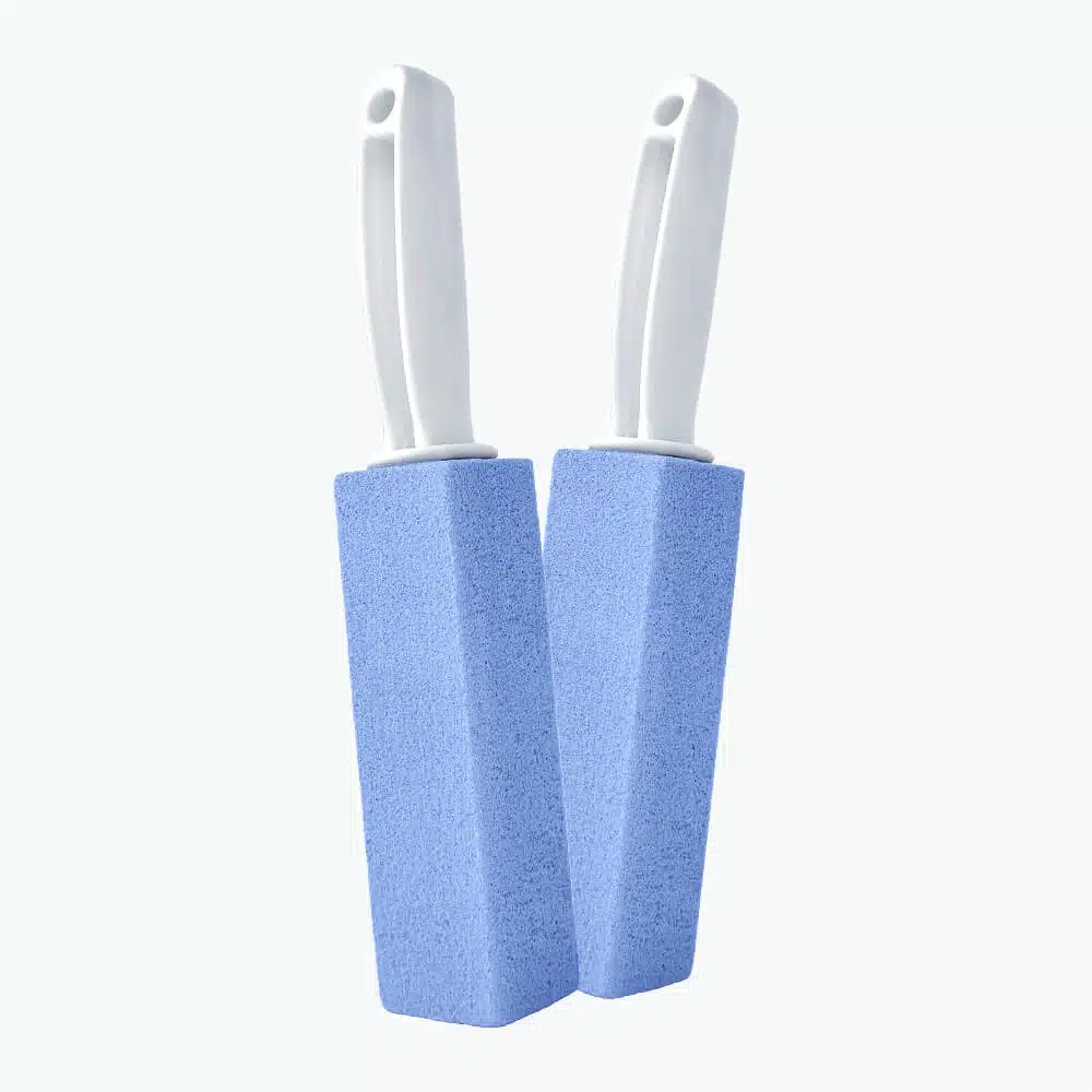 1 Pumiclean TB250 B 5.3 x 1.5 x 1.5 x Handle 4 Blue Toilet Bowl Cleaner with Handle for Removing Hard Water Stains and Mineral Deposits