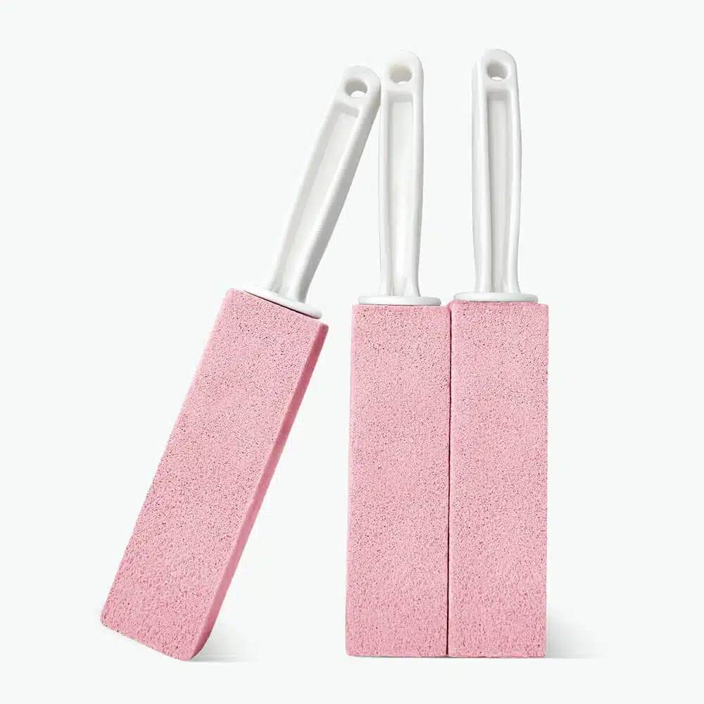 1 Pumiclean TB250 P 5.5 x 1.6 x 1.6 x Handle 4 Pink Porcelain Cleaner with Handle