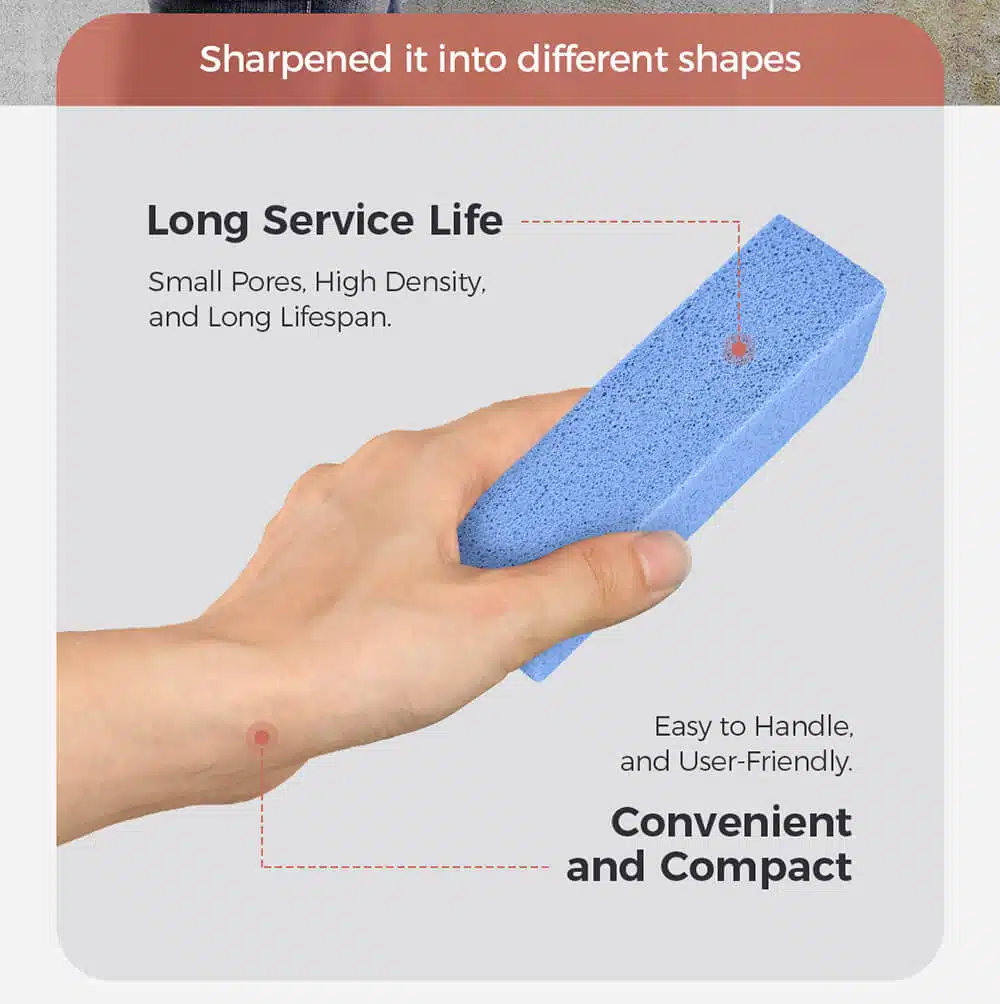 Pumiclean HC250 B 5.3 x 1.5 x 1.5 Blue Pumice Stick Cleaner for Removing Toilet Bowl Ring Bath Household and Kitchen detail 03
