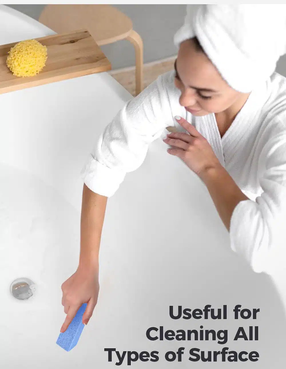 Pumiclean HC250 B 5.3 x 1.5 x 1.5 Blue Pumice Stick Cleaner for Removing Toilet Bowl Ring Bath Household and Kitchen detail 05