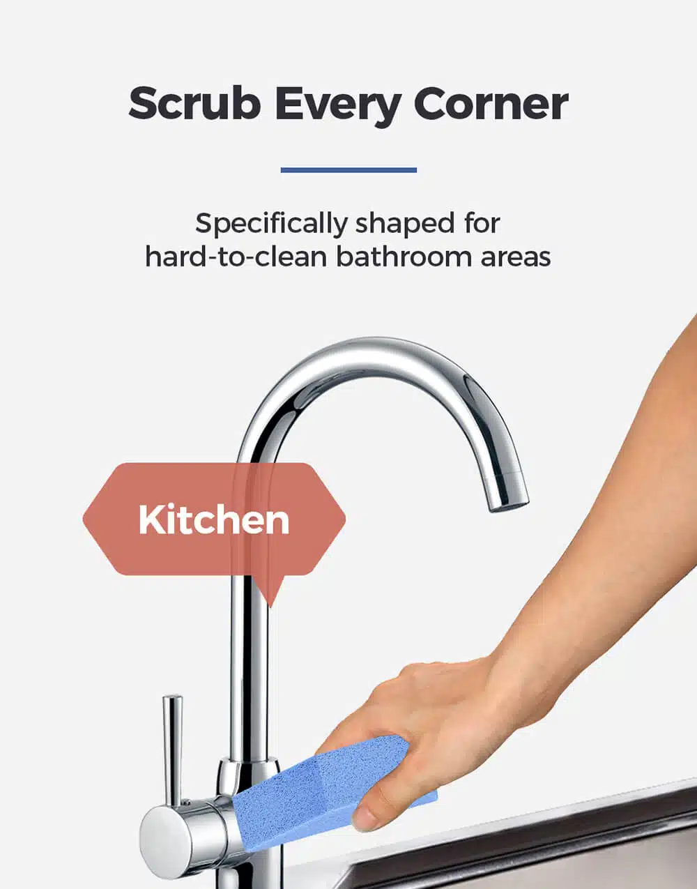 Pumiclean HC250 B 5.3 x 1.5 x 1.5 Blue Pumice Stick Cleaner for Removing Toilet Bowl Ring Bath Household and Kitchen detail 08