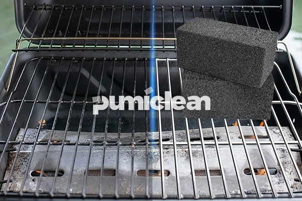 bbq grill cleaner stone block removing grease