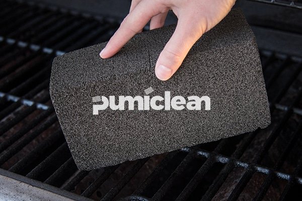 grill cleaning brick product close-up, showing abrasive texture