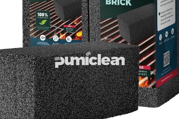 grill cleaning brick close-up for griddle cleaning