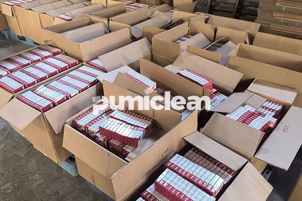 alt text: wholesale pumice stone OEM packaging for Amazon FBA bulk shipment