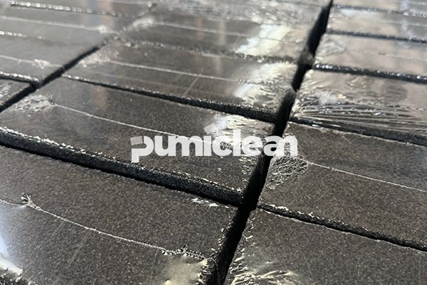 black brick grill cleaner packaging for bulk shipment
