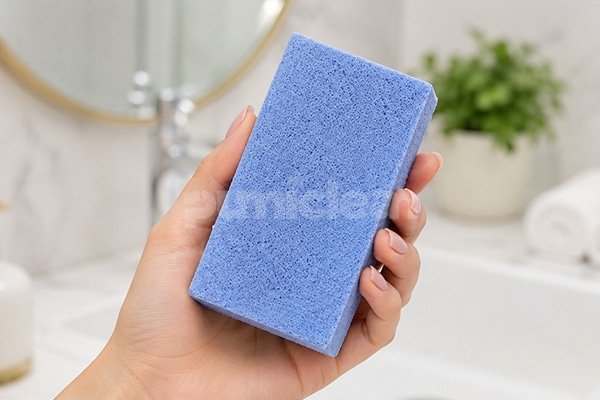 pumice stone foot scrubber for wet foot exfoliation